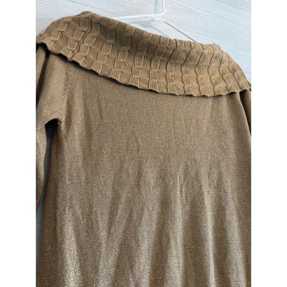 A. Byer sweater glitter gold size L - Picture 7 of 7